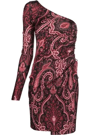Etro Robe asymétrique à motif cachemire