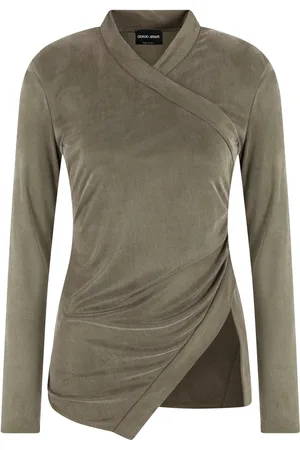 Giorgio Armani Haut à design cache-cœur