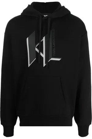 Karl Lagerfeld Hoodie en coton à logo imprimé