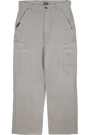 Izzue Pantalon en coton à coupe droite