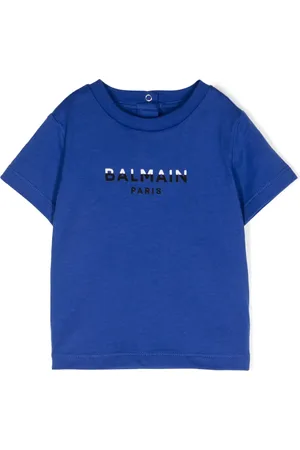 Balmain T-shirt en coton à logo imprimé