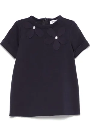 Il gufo Robe à fleurs appliquées