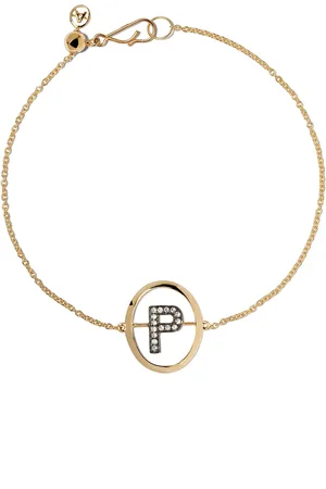 ANNOUSHKA Bracelet en 18ct à initial P en diamants