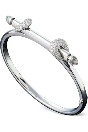 Ananya Bracelet Chakra Icon en or blanc 18ct pavé de diamants