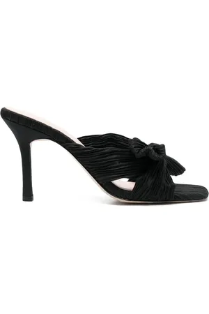 Loeffler Randall Mules plissées à détail noué