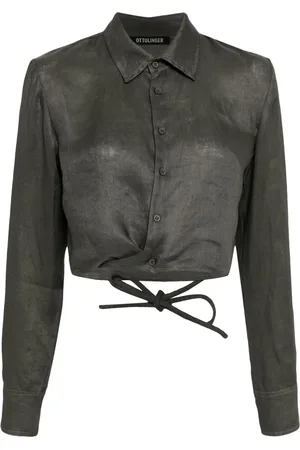 OTTOLINGER Chemise crop à lanières nouées