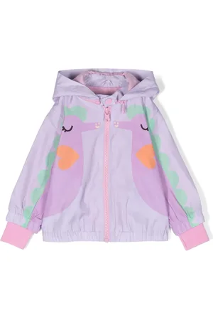 Stella McCartney Veste bomber imprimée à capuche