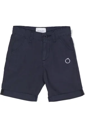 Trussardi Short chino à logo brodé