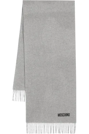 Moschino écharpe à bords frangés