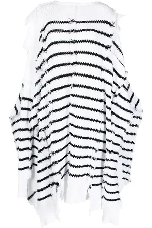 Marni Cape en maille à rayures