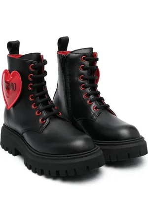 Moschino Bottines à patch cœur