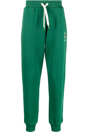 Casablanca Pantalon de jogging en coton à logo imprimé