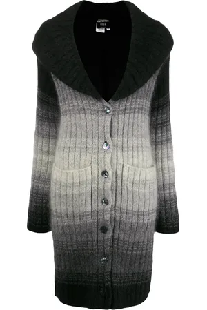 Jean Paul Gaultier Cardigan à col rond et effet dégradé