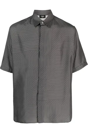 Fendi Chemise en soie à manches courtes
