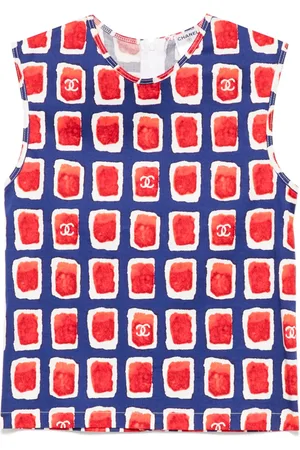 CHANEL Débardeur à imprimé graphique (2001)