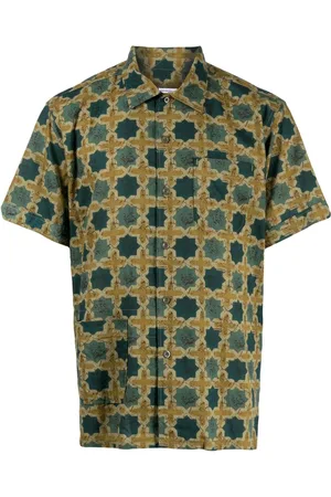 ENGINEERED GARMENTS Chemise en coton à motif zigzag