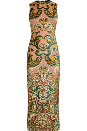 Etro Robe mi-longue à motif en jacquard
