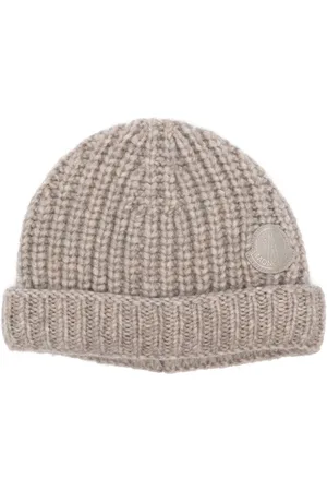 Moncler Bonnet en maille nervurée