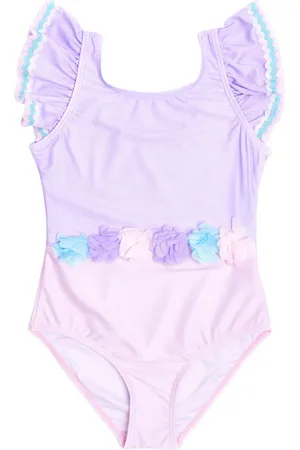 SOLISWIM KIDS Maillot de bain à appliqués fleurs