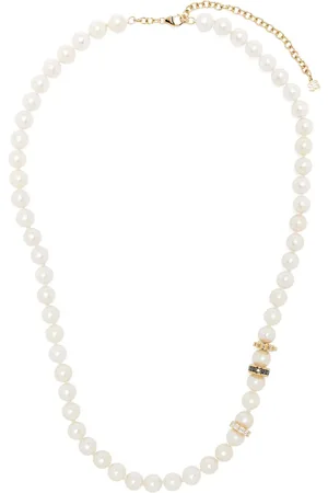 Sydney Evan Collier en or 14ct à perles et diamants