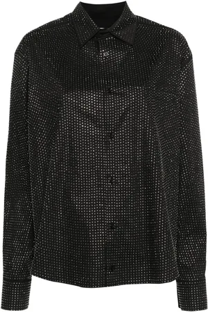 GIUSEPPE DI MORABITO Chemise en popeline à ornements strassés