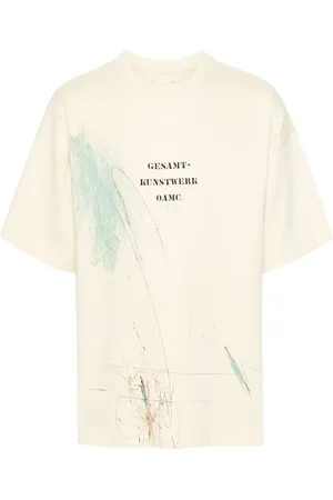 OAMC T-shirt Scribble en coton biologique