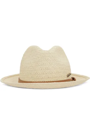 Borsalino Chapeau à design en paille tressée tressée