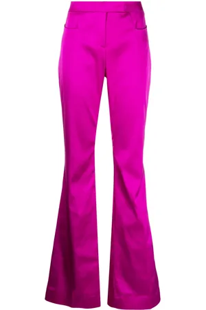 Tom Ford Pantalon en satin à coupe évasée