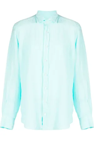 Hackett Chemise en lin à logo brodé