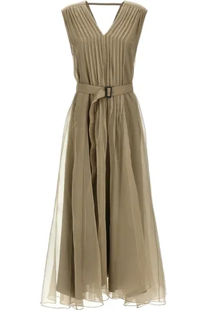 Brunello Cucinelli Robe en soie