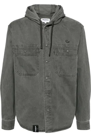 Chocoolate Veste boutonnée à col contrastant