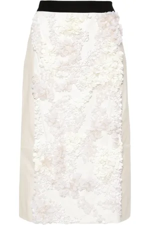 Plan C Jupe mi-longue à sequins