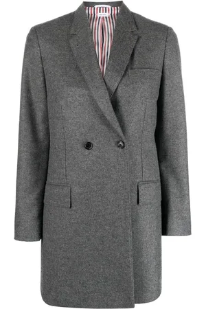 Thom Browne Blazer long à boutonnière croisée