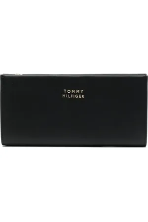 Tommy Hilfiger Portefeuille en cuir à plaque logo