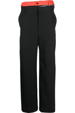 Y / PROJECT Pantalon ample à taille contrastante