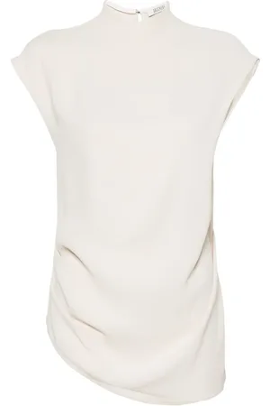 Gauchere Blouse asymétrique à design sans manches