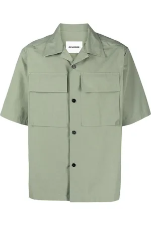 Jil Sander Chemise en coton à manches courtes