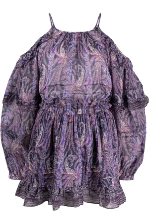 Isabel Marant Robe imprimée Gabinia à épaules dénudées