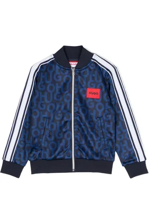 HUGO BOSS Veste bomber zippée à logo imprimé