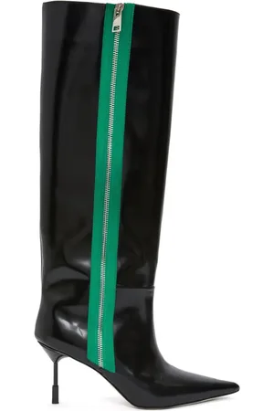 Msgm Bottines en cuir à bout pointu
