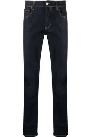 Alexander McQueen Jean à coupe droite