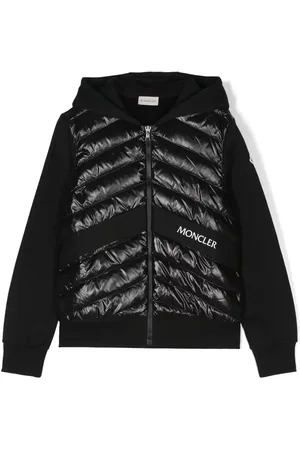 Moncler Hoodie zippé à logo imprimé