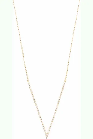 DJULA Collier Big V en 18ct orné de diamants