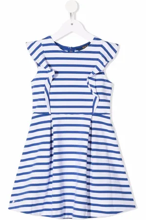 Ralph Lauren Robe rayée à manches courtes