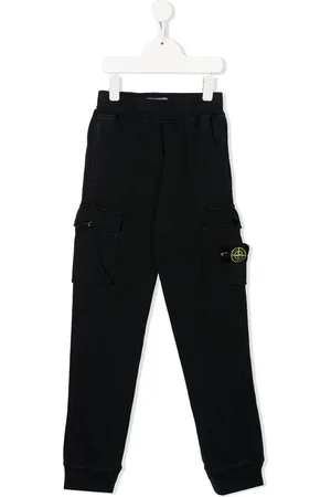 Stone Island Pantalon à patch logo latéral