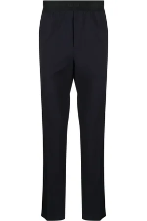Msgm Pantalon droit à taille à logo