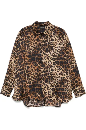 Simonetta Chemise à imprimé léopard