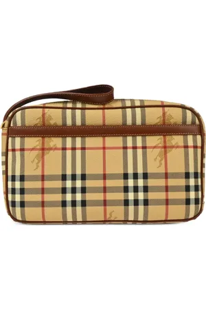 Burberry Pochette à motif House Check (années 1990-2000)