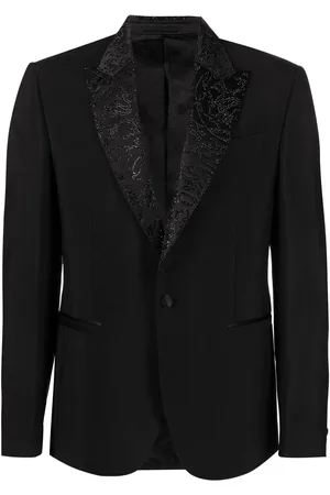 VERSACE Blazer Barocco Silhouette à ornements strassés