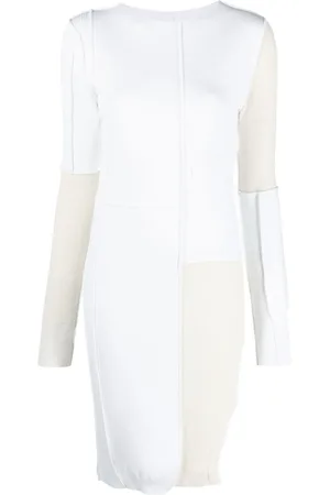 Maison Margiela Robe mi-longue à design colour block